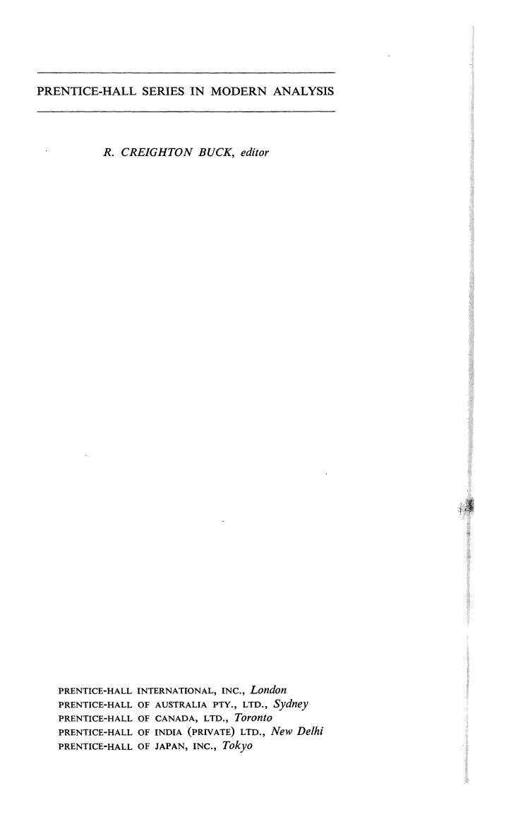 Analytic Functions of Several Complex Variables by Robert C. Gunning Hugo Rossi