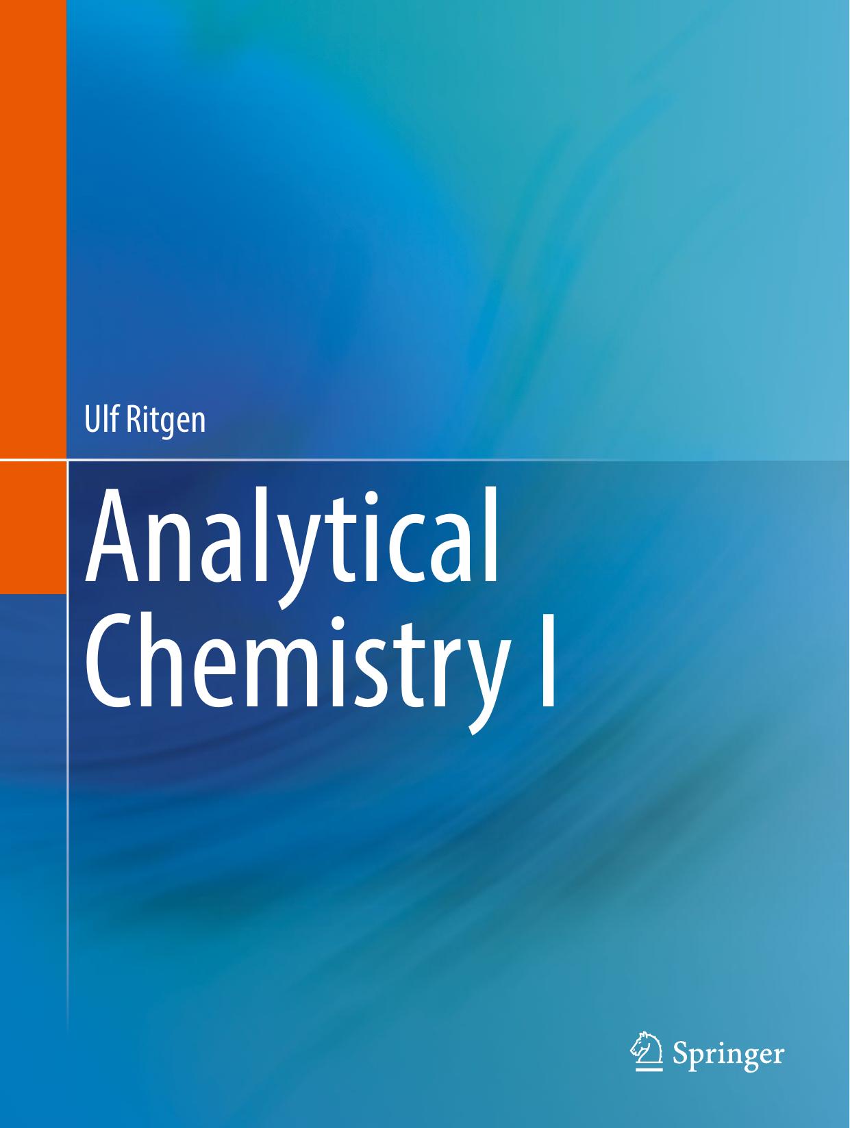 Analytical Chemistry I by Ulf Ritgen