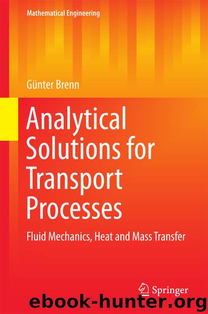 Analytical Solutions for Transport Processes by Günter Brenn