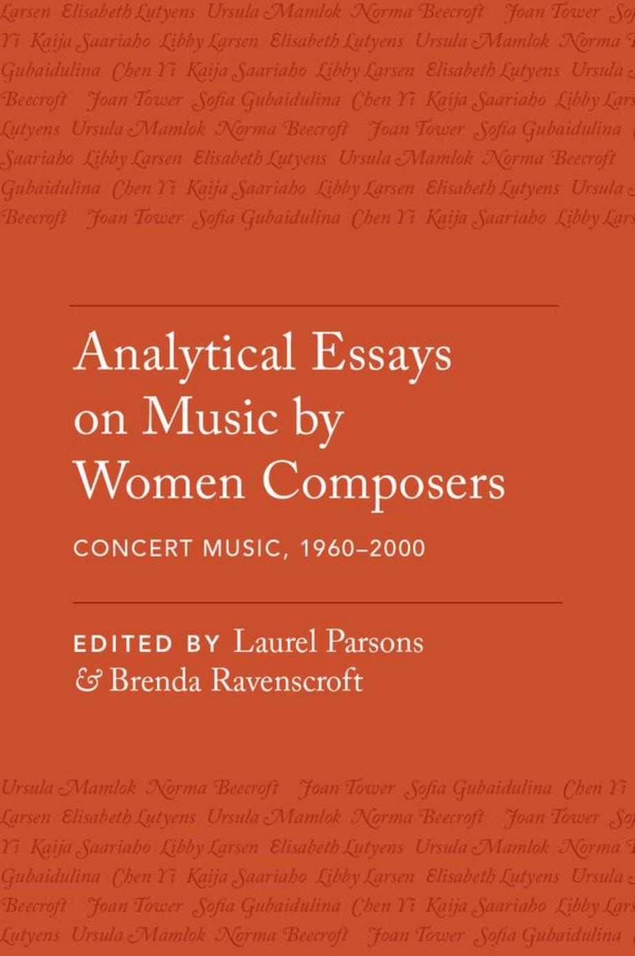 Analytical essays on music by women composers [electronic resource] by Parsons Laurel