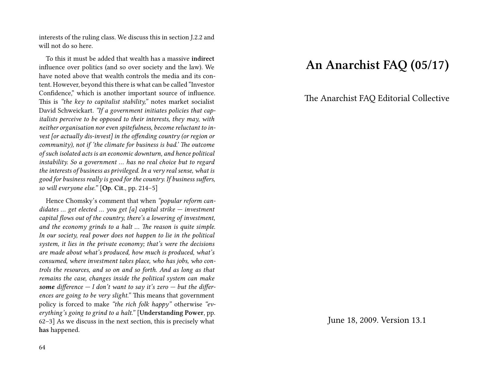 Anarchist FAQ (0517) by The Anarchist FAQ Editorial Collective