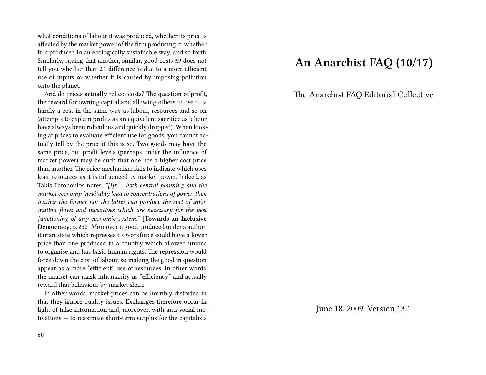 Anarchist FAQ (1017) by The Anarchist FAQ Editorial Collective