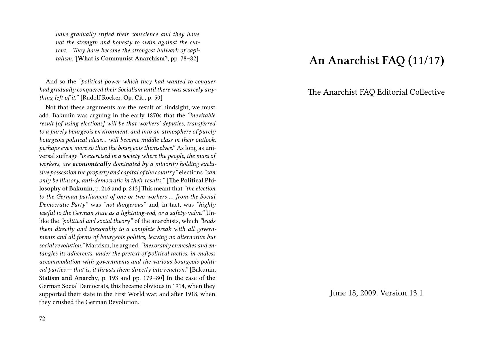 Anarchist FAQ (1117) by The Anarchist FAQ Editorial Collective