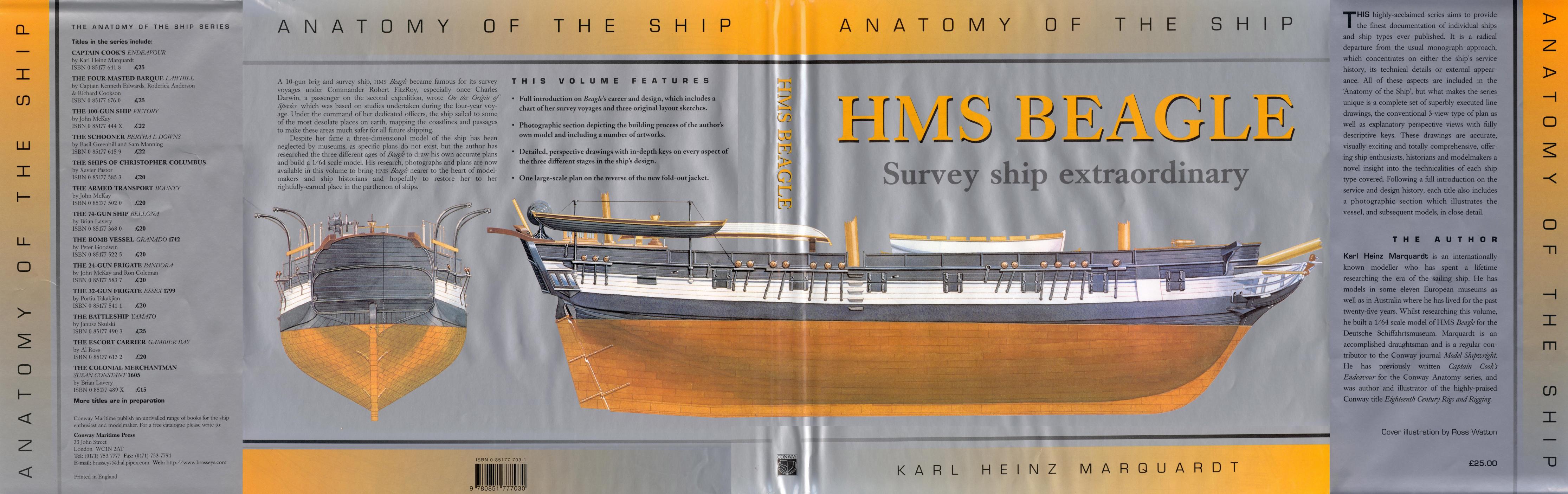 Anatomy of the Ship: HMS Beagle Survey Ship Extraordinary by Karl Heinz Marquardt