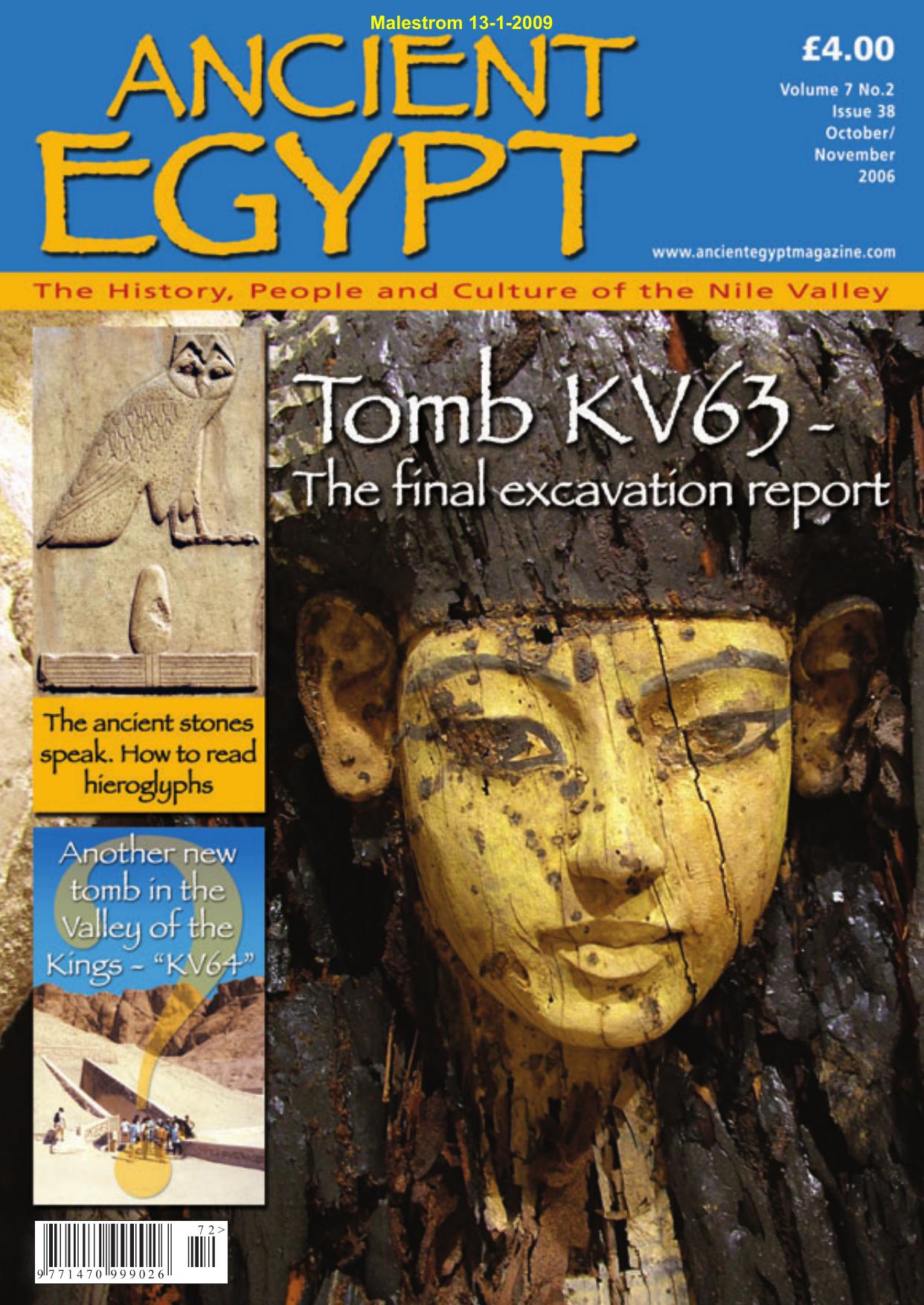Ancient Egypt Magazine by Issue 38 (Malestrom)