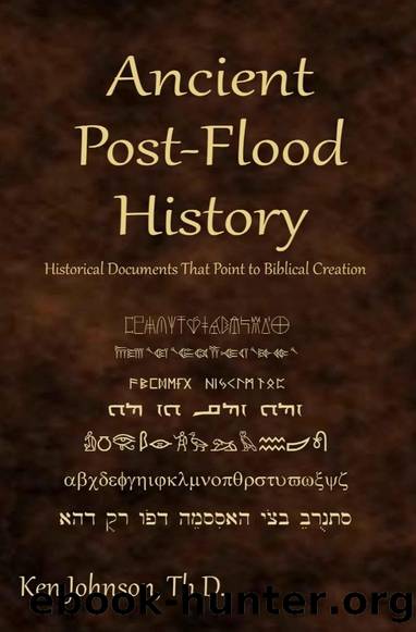 Ancient Post-Flood History: Historical Documents That Point to Biblical Creation by Ken Johnson