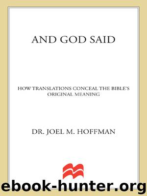 And God Said by Joel M. Hoffman