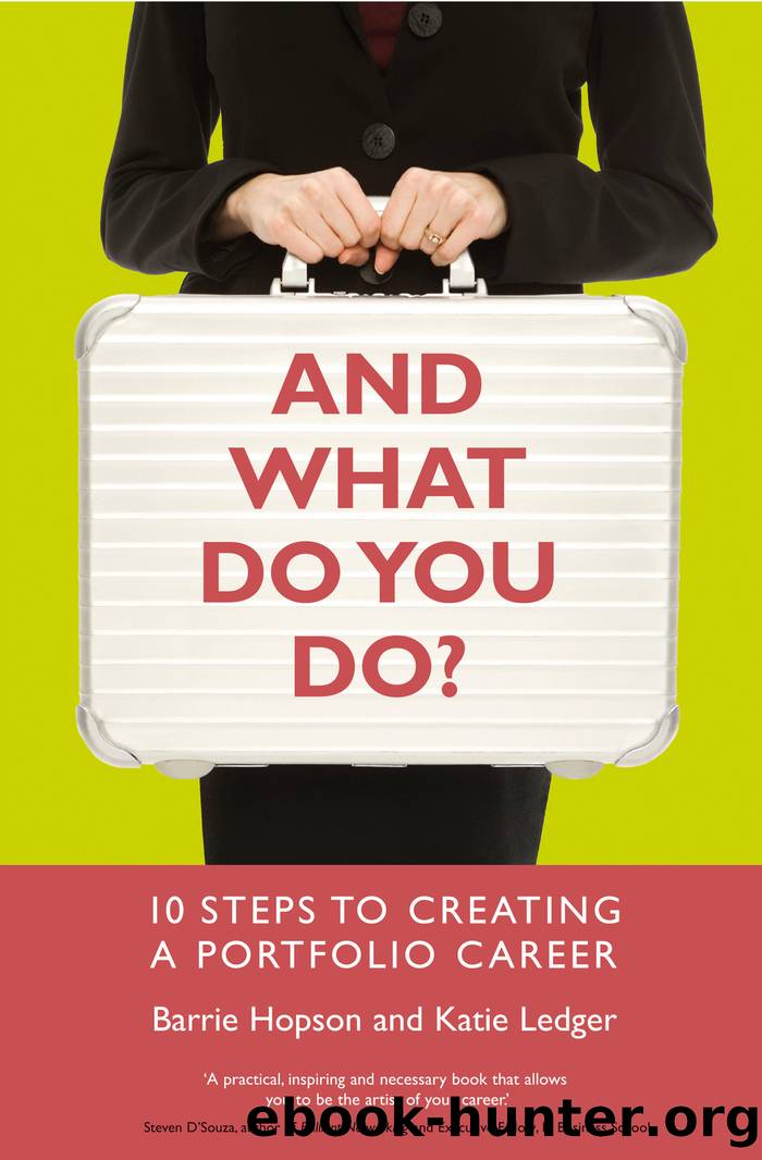 And What Do You Do? by Barrie Hopson