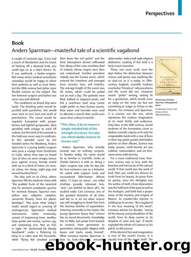 Anders SparrmanÃ¢â¬âmasterful tale of a scientific vagabond by Terry Eagleton