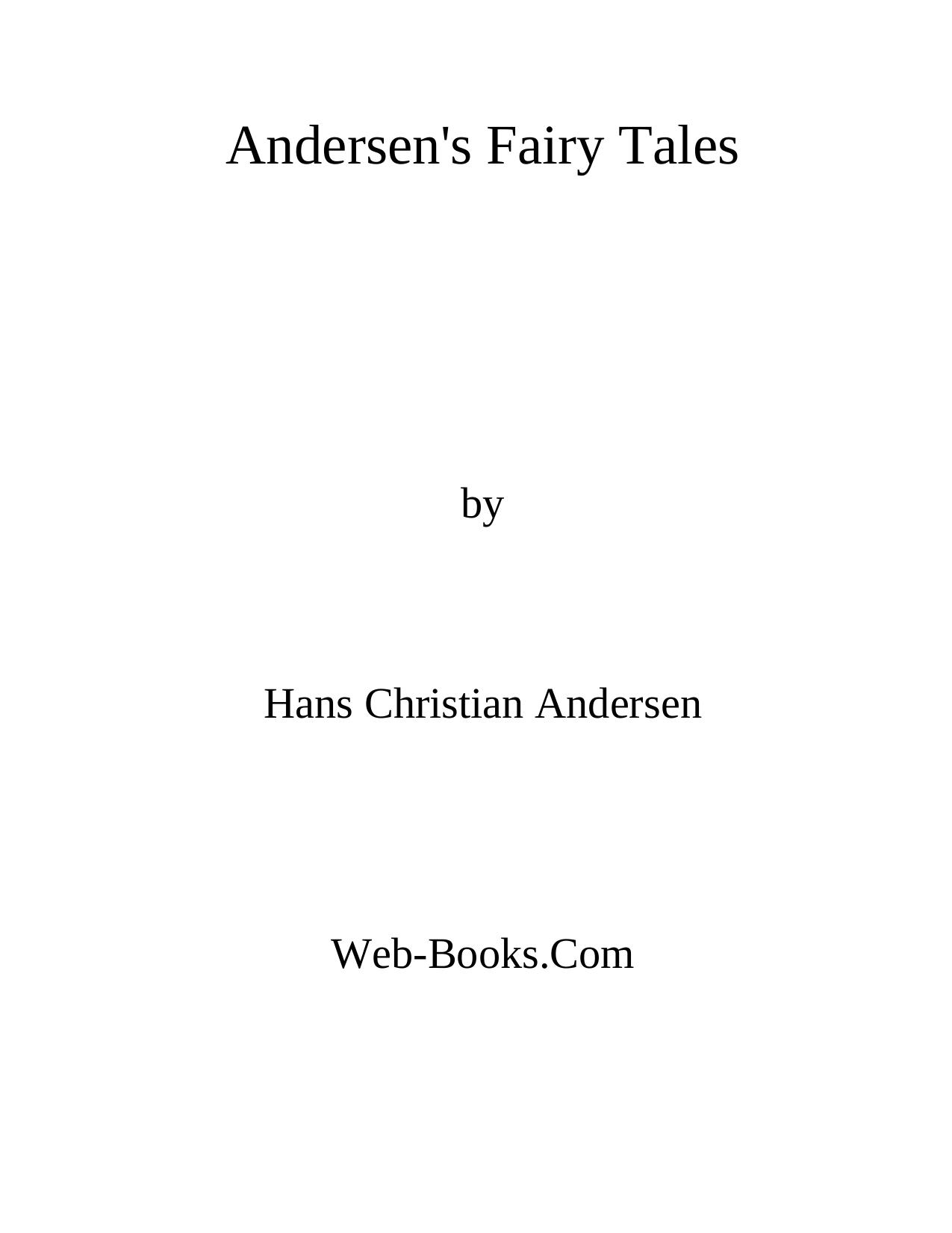 Andersen's Fairy Tales by spg