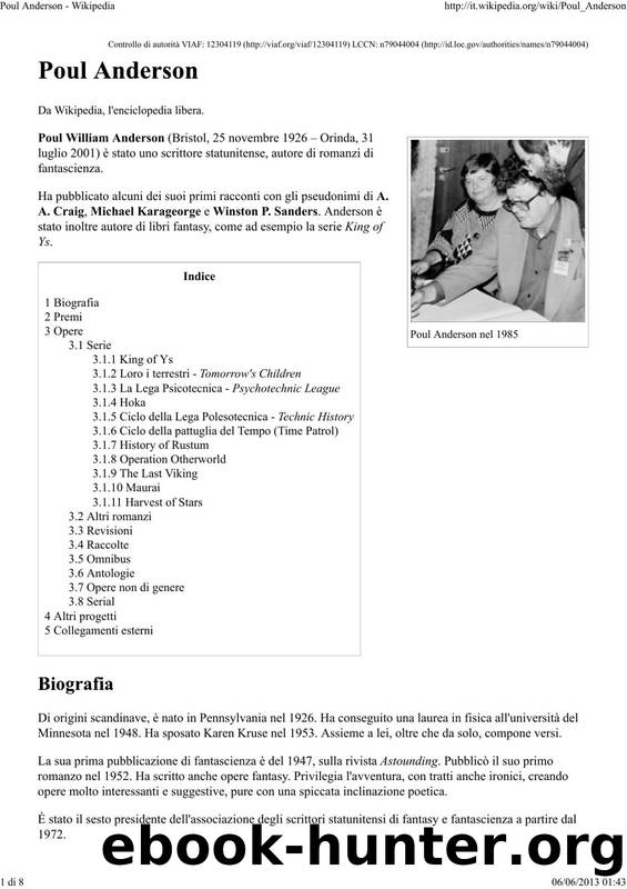 Anderson Poul - Wikipedia by Anderson Poul