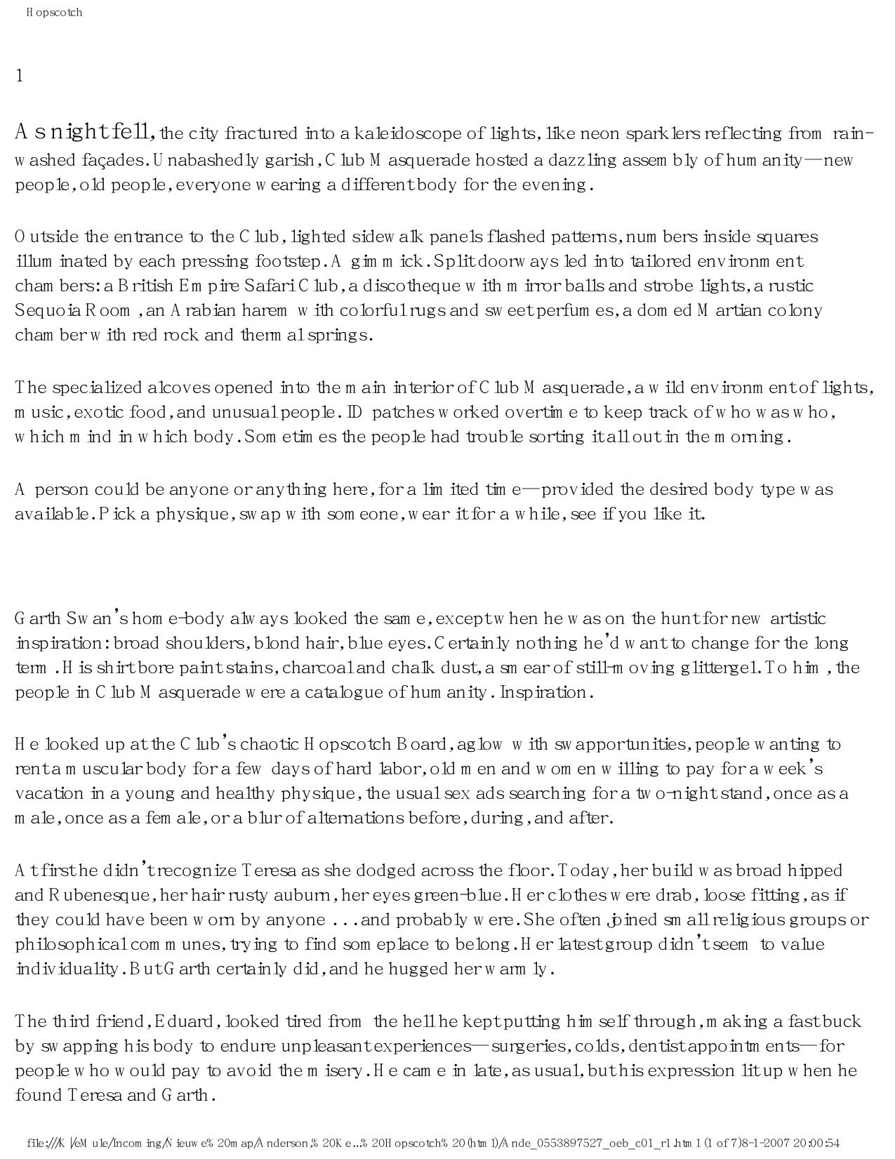 Anderson, Kevin J - Hopscotch by Anderson Kevin J