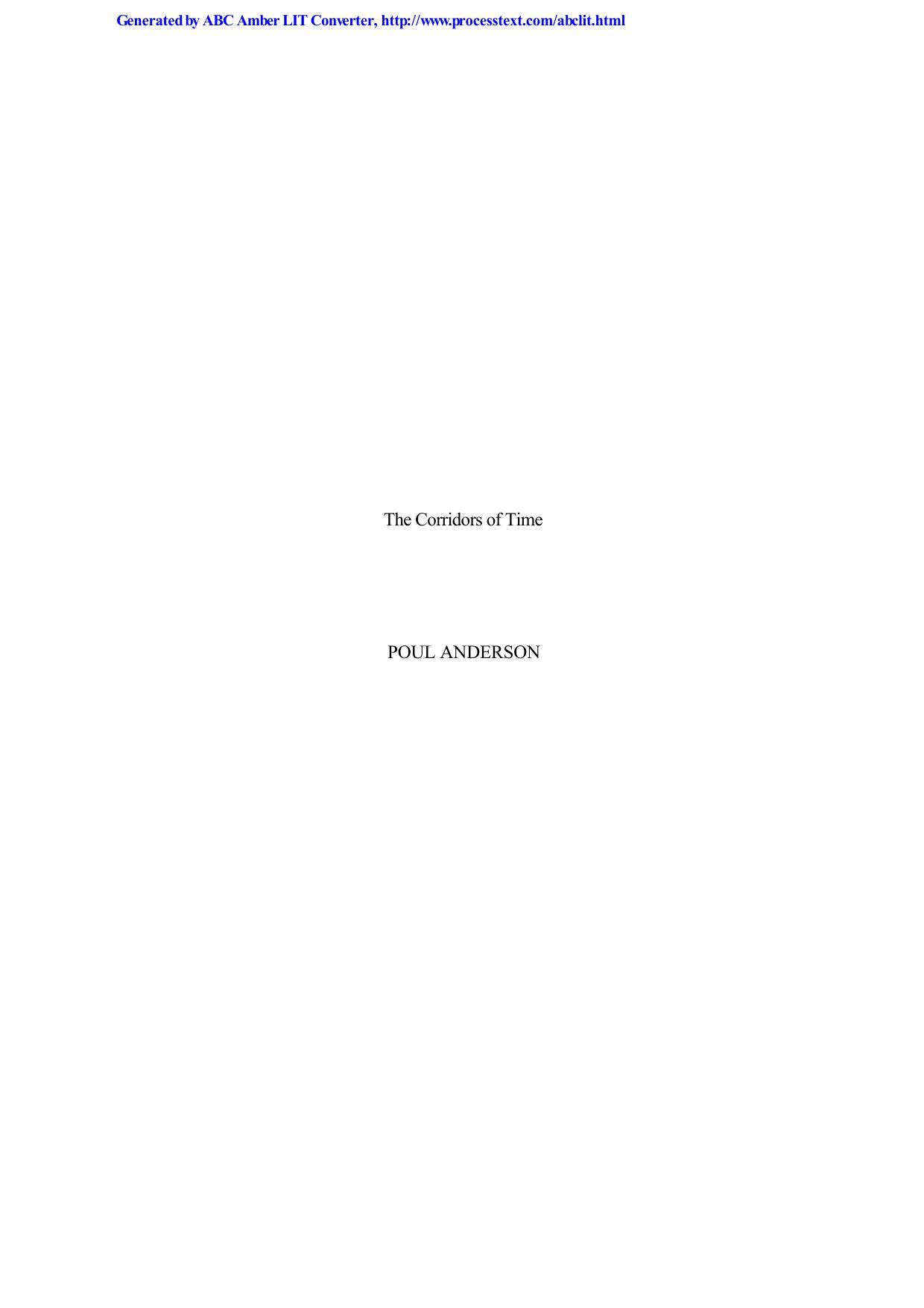 Anderson, Poul - Corridors of Time by Anderson Poul