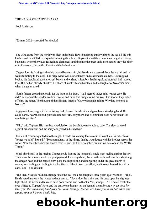 Anderson, Poul - The Valor of Cappen Varra by Anderson Poul