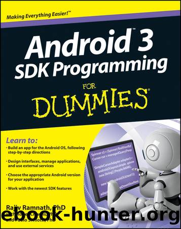 Android 3 SDK Programming For Dummies by Rajiv Ramnath