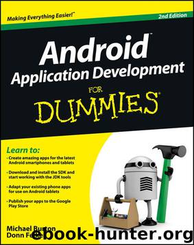 Android Application Development For Dummies by Michael Burton & Donn Felker