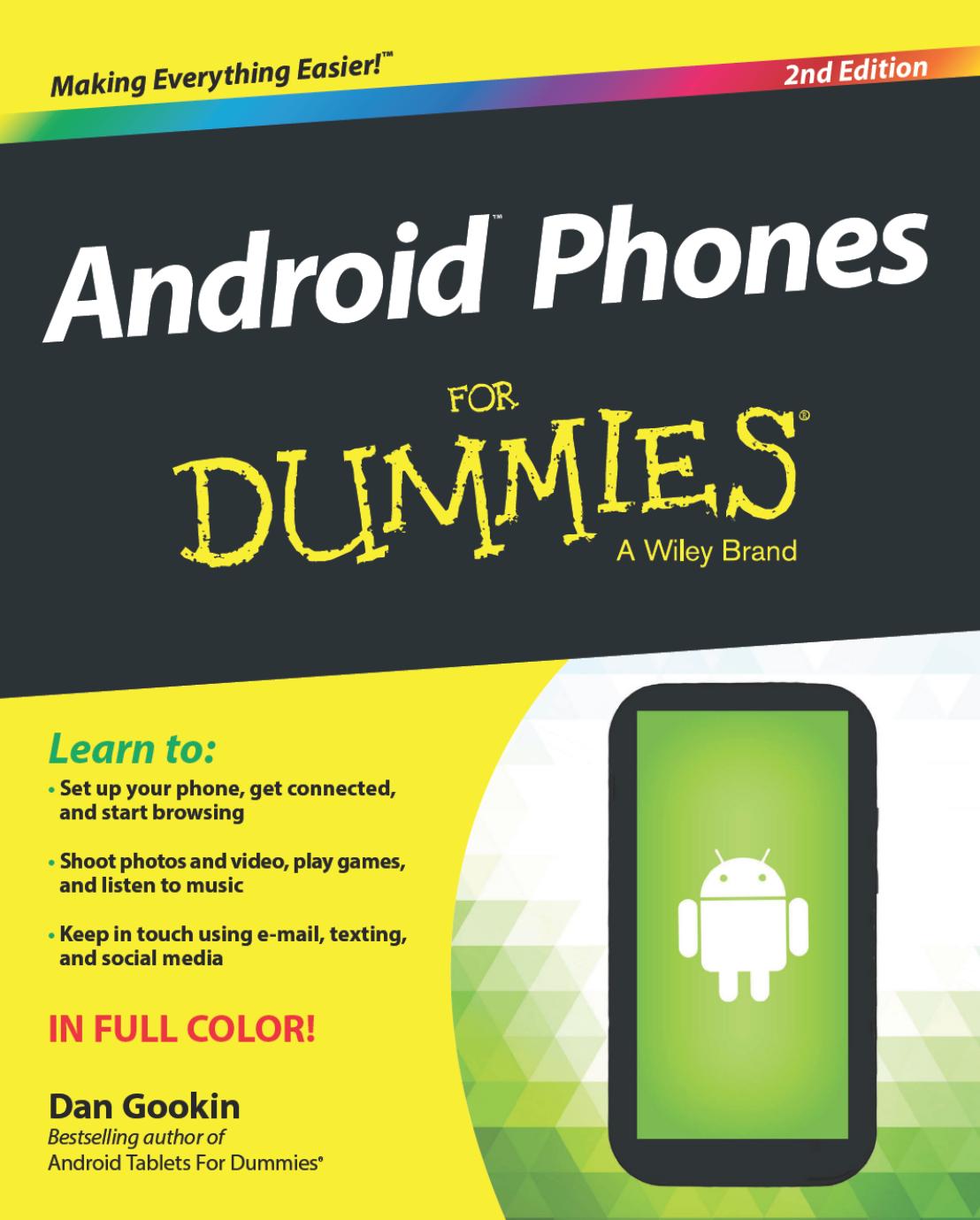 Android Phones For Dummies by Gookin Dan