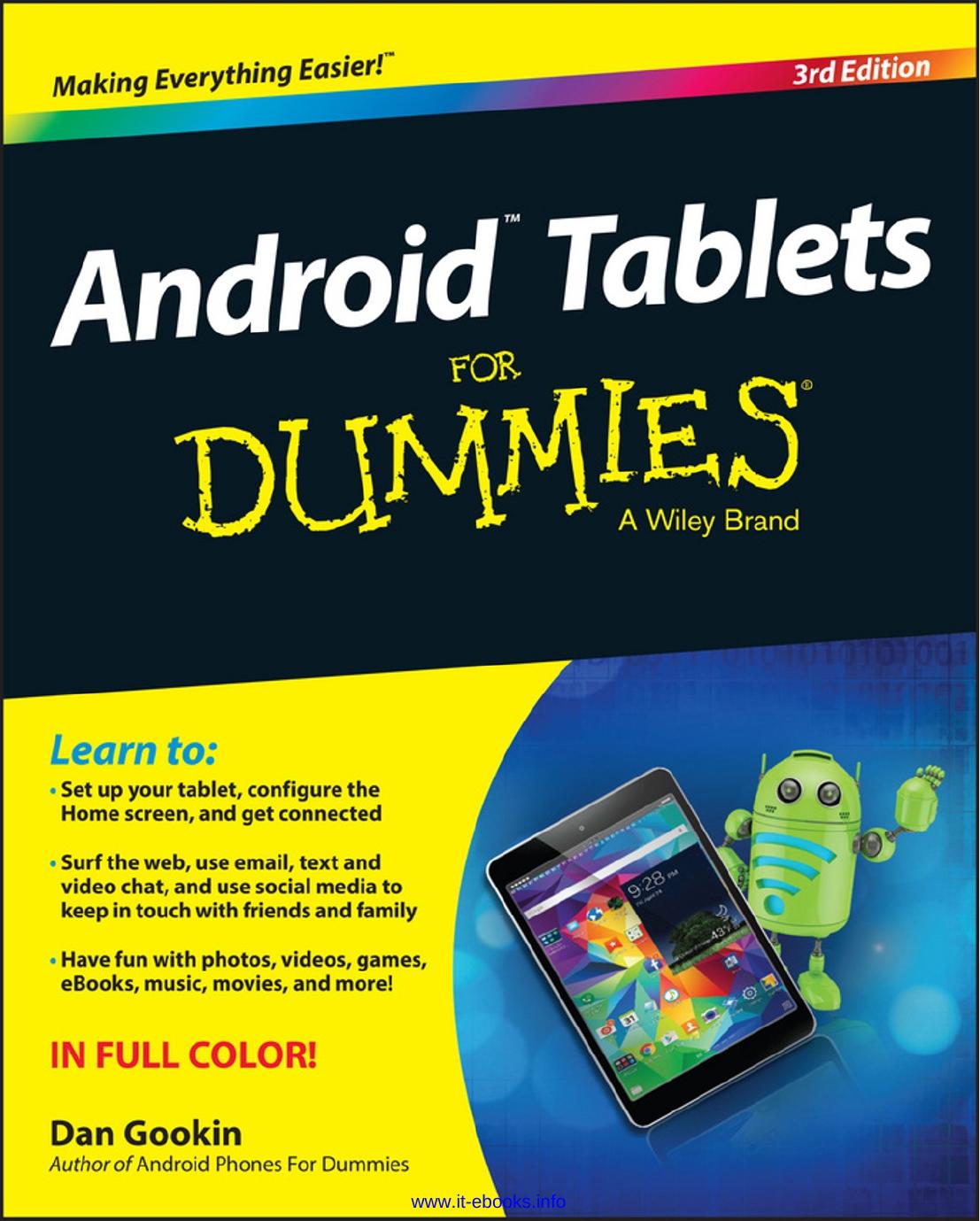 Android Tablets for Dummies by Dan Gookin