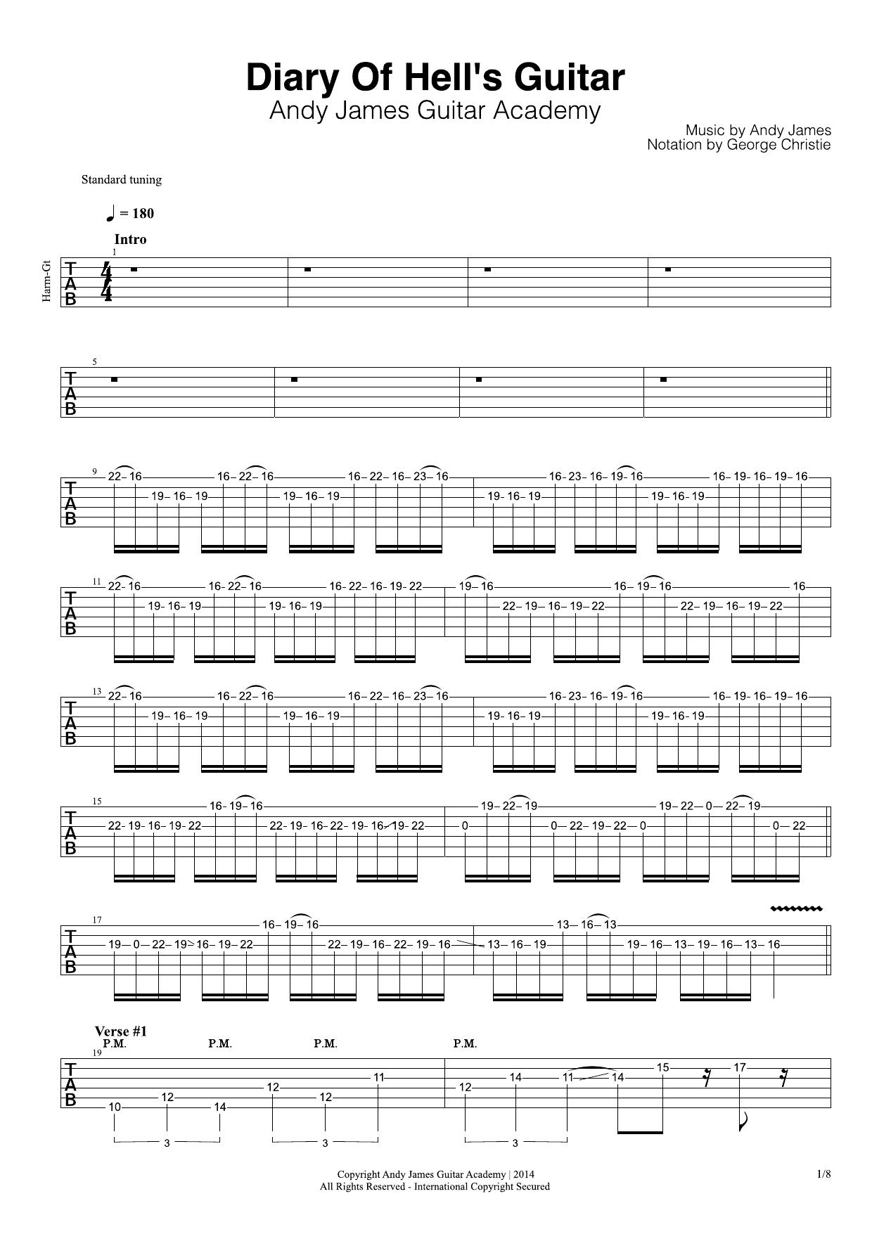 Andy James by Diary of Hell's Guitar (harmony)