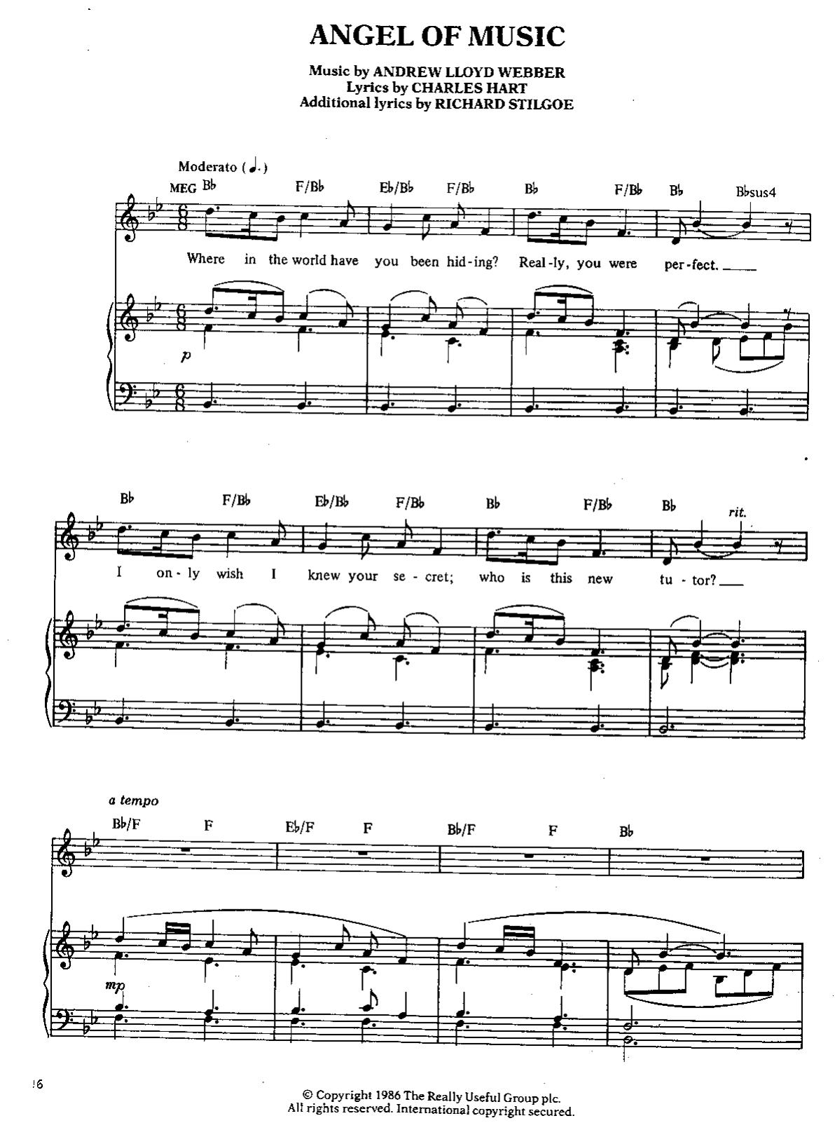 Angel of Music by Lloyd Webber