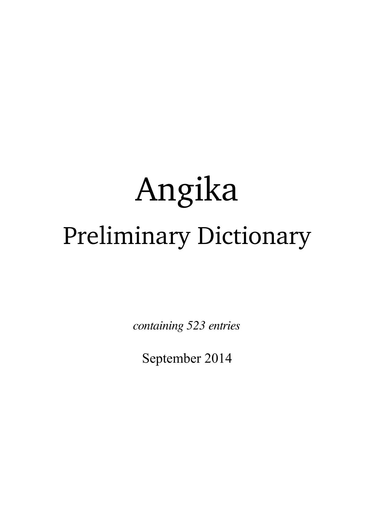 Angika Preliminary Dictionary by coll