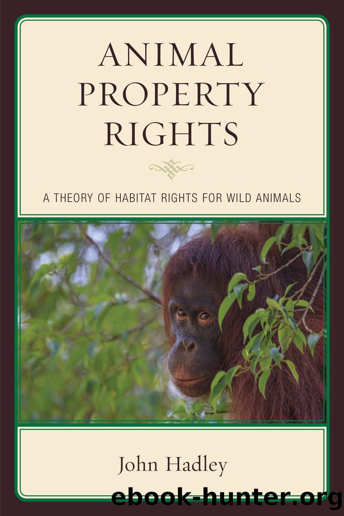 Animal Property Rights by Hadley John;