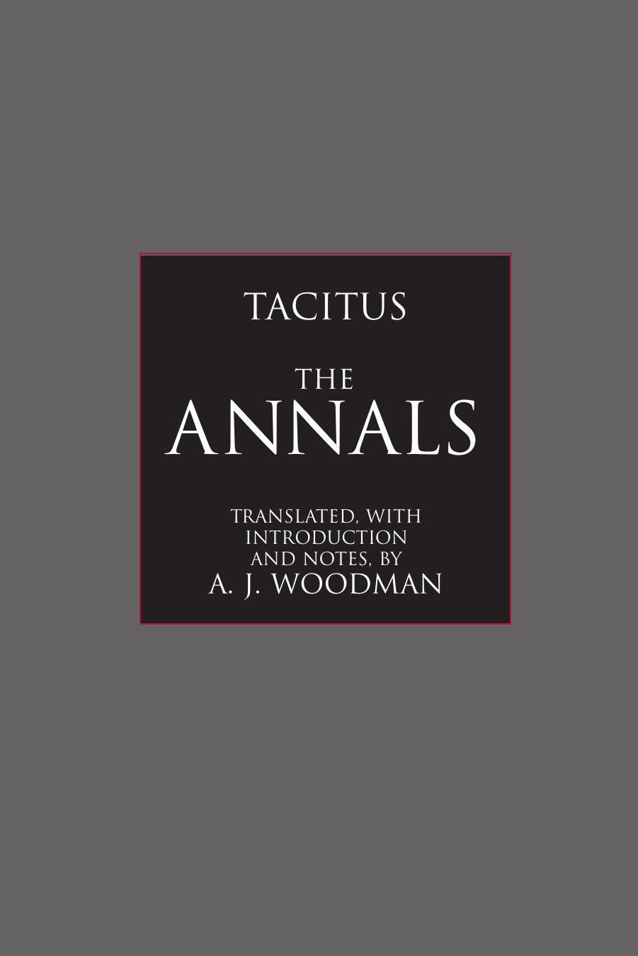 Annals by Cornelius Tacitus