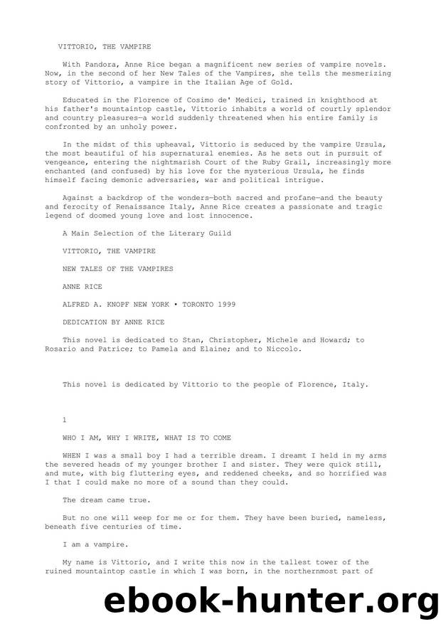 Anne Rice - New Tales of the Vampires 02 by Vittorio