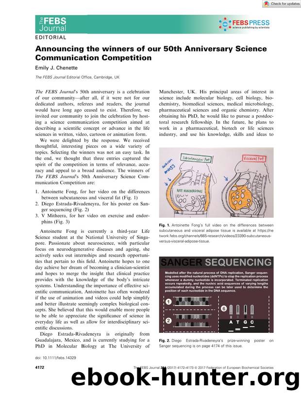 Announcing the winners of our 50th Anniversary Science Communication Competition by Unknown