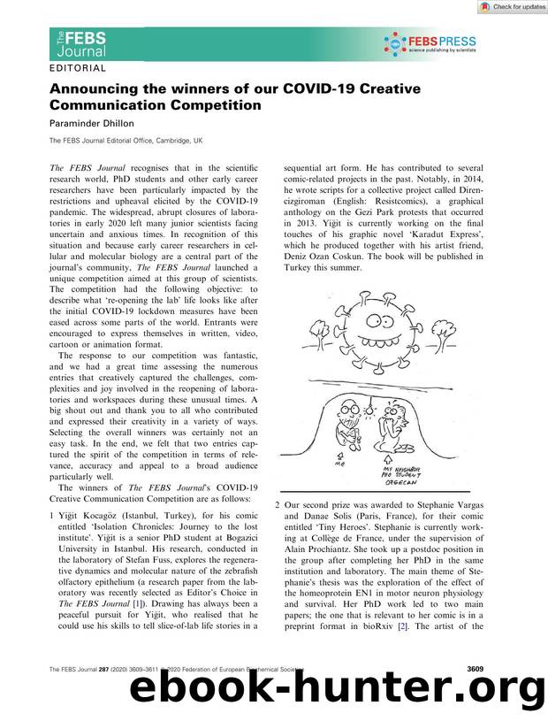 Announcing the winners of our COVIDâ19 Creative Communication Competition by Unknown