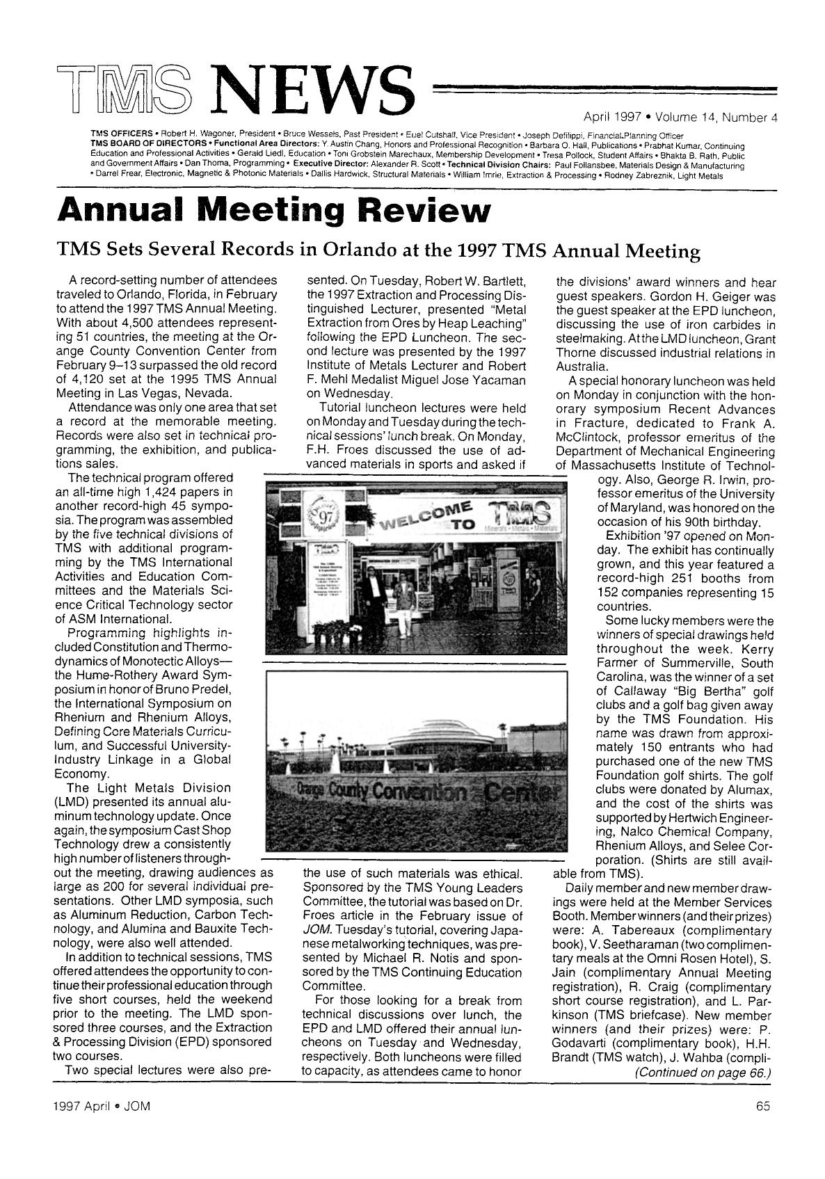 Annual Meeting Review by Unknown