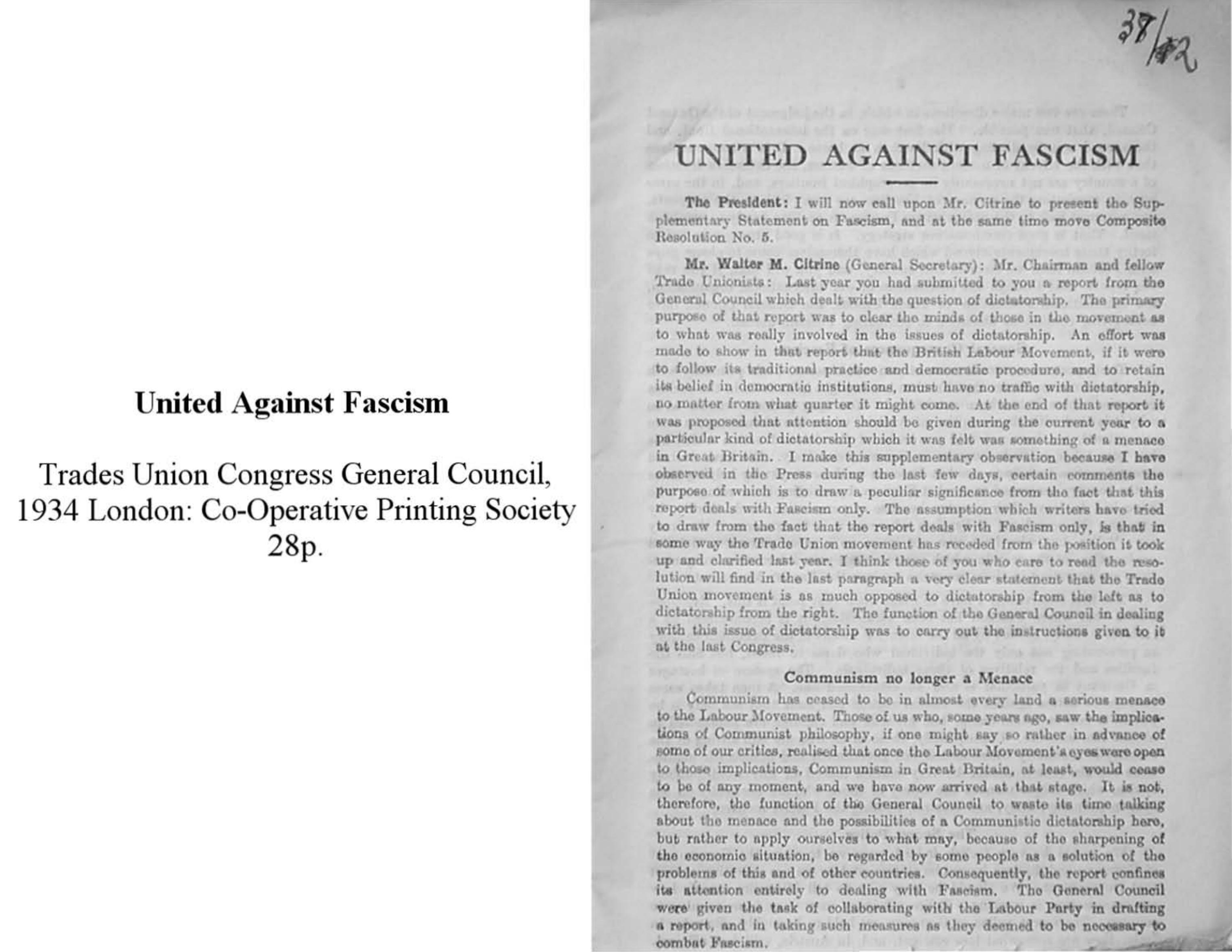 Anon by United Against Fascism