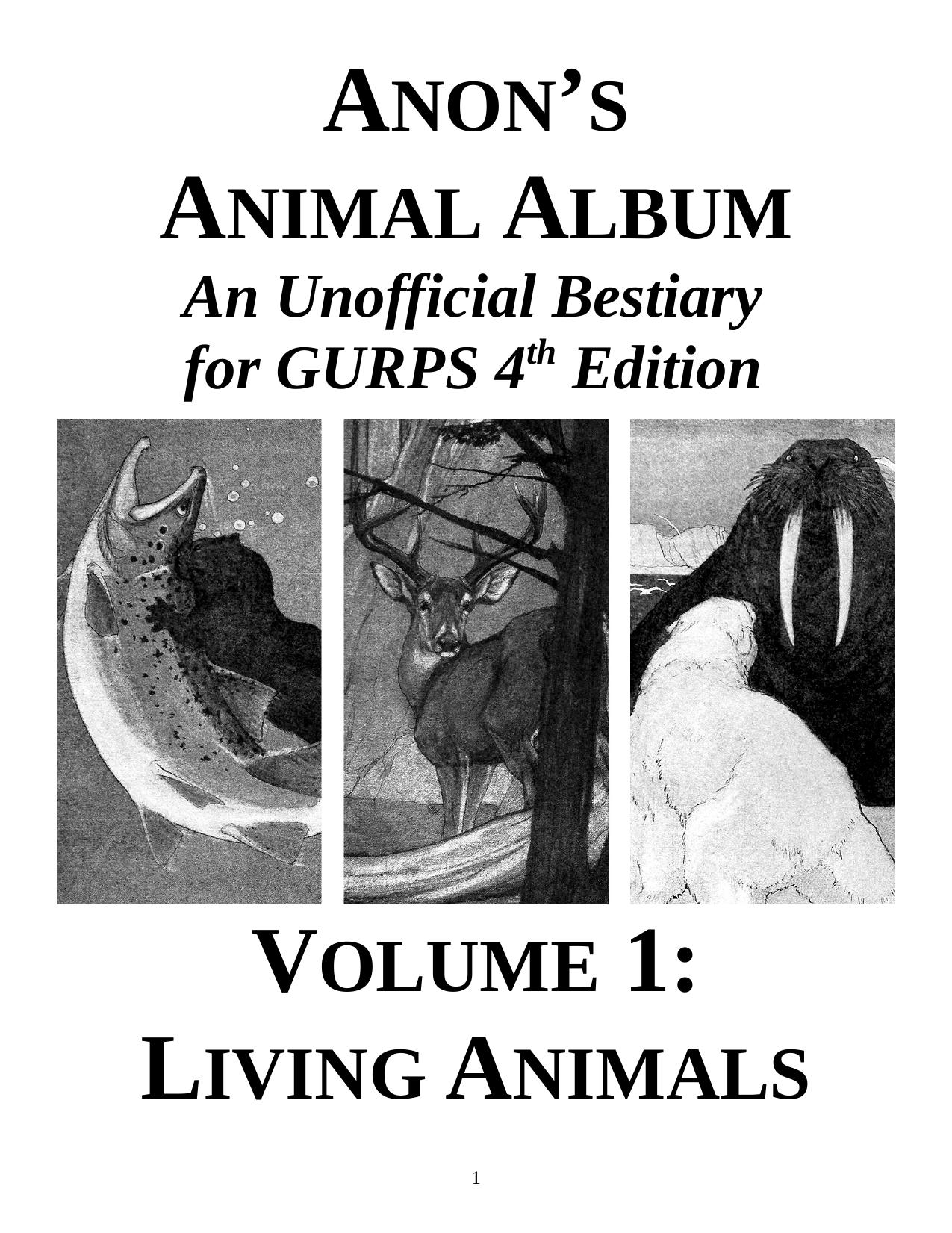 Anon's Animal Album by Unknown