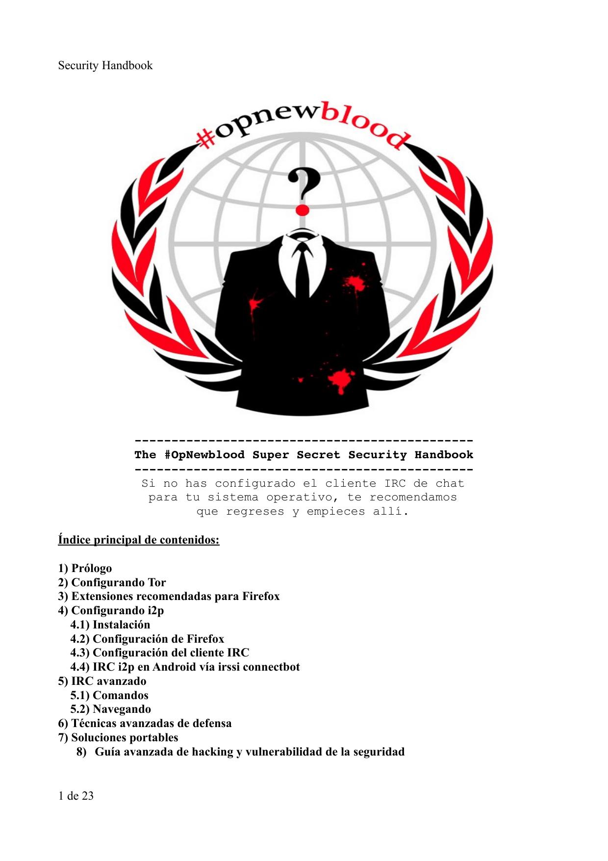 Anonymous Security Handbook by name