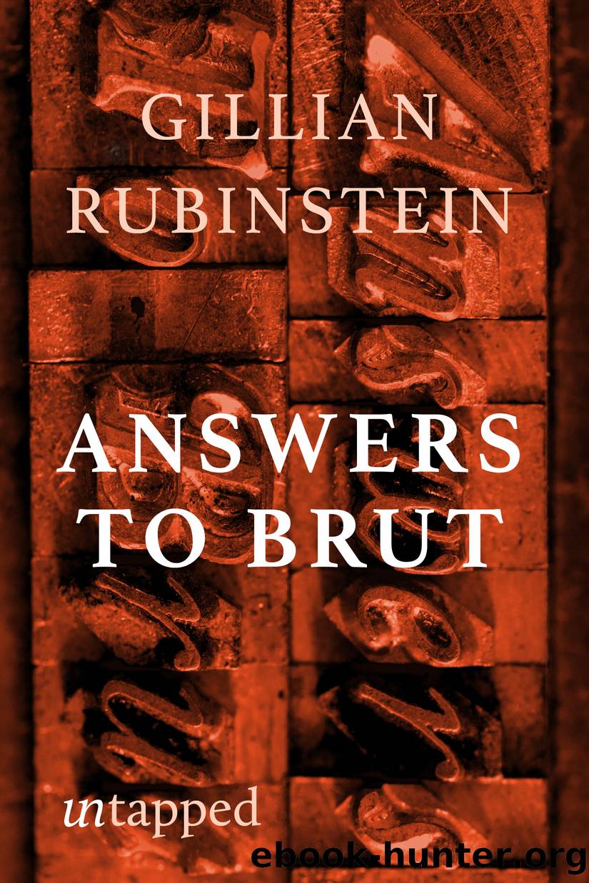 Answers to Brut by Gillian Rubinstein