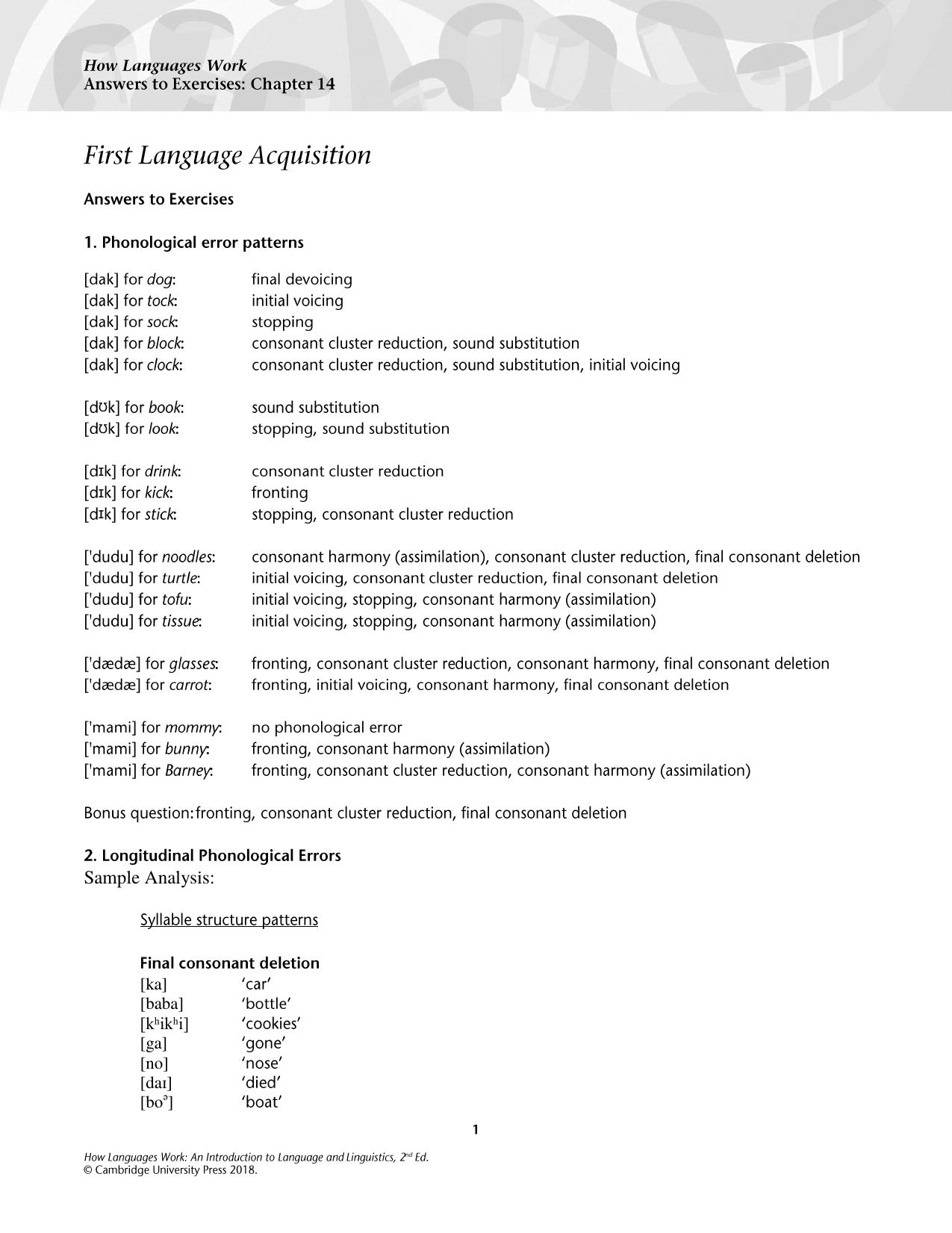 Answers to Exercises by Nash