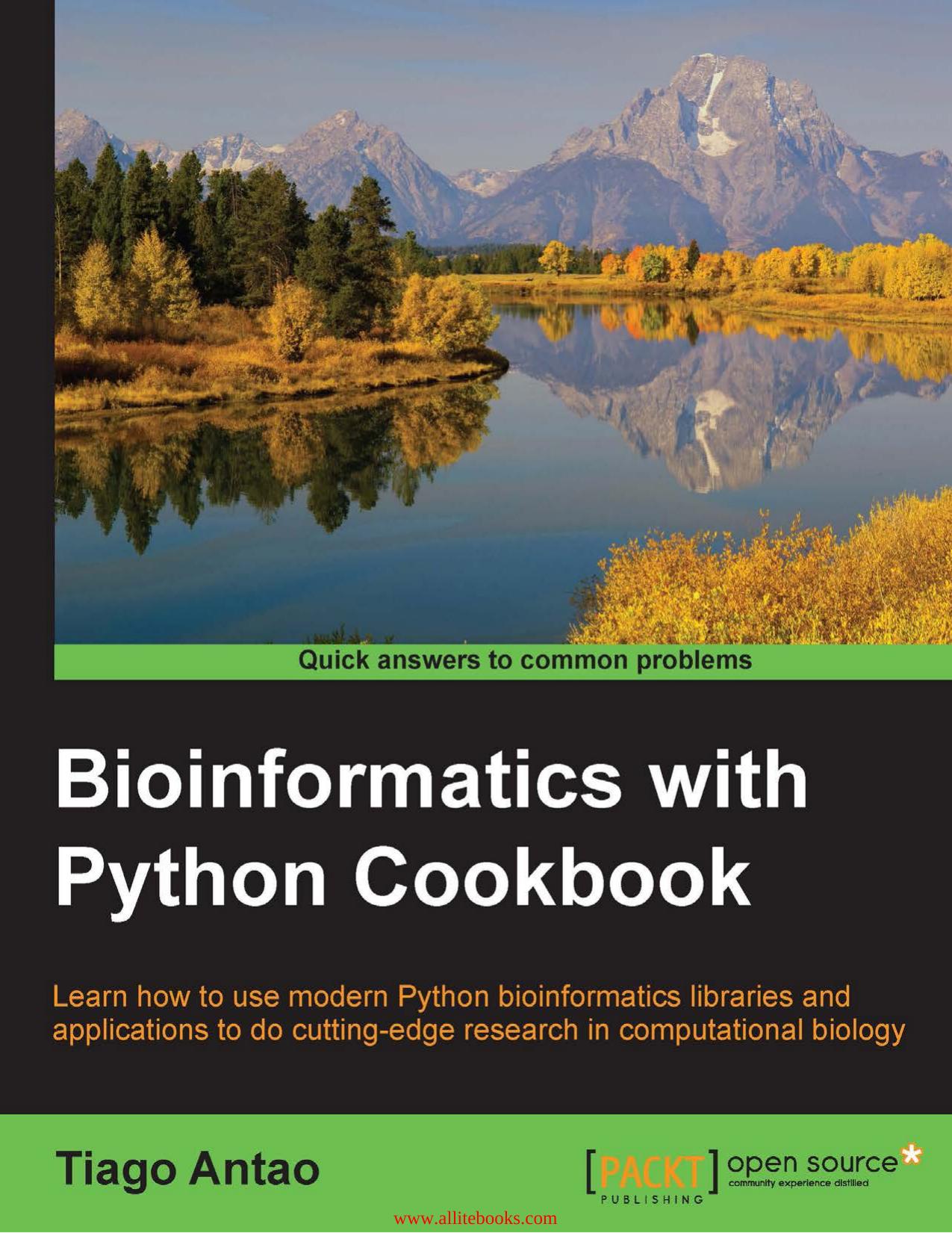 Antao T. - Bioinformatics with Python Cookbook by 2015