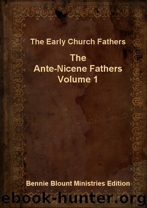 Ante-Nicene Fathers Volume 1 by Early Church Fathers