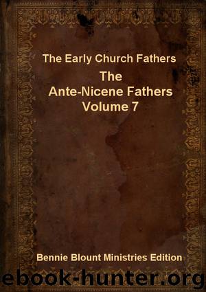 Ante-Nicene Fathers Volume 7 by Early Church Fathers