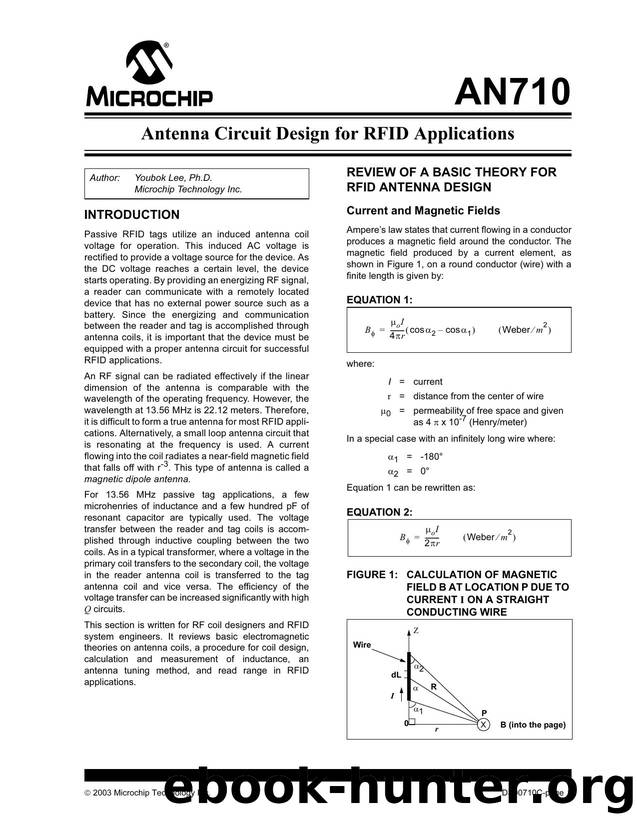 Antenna Circuit Design for RFID Applications by Microchip Technology Inc
