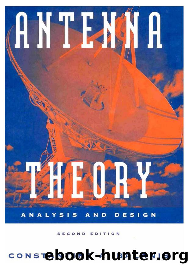 Antenna Theory Analysis and Design 2nd ed by Unknown
