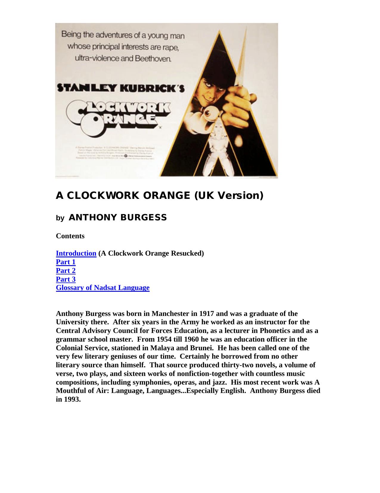 Anthony Burgess - A Clockwork Orange.PDF by Administrator