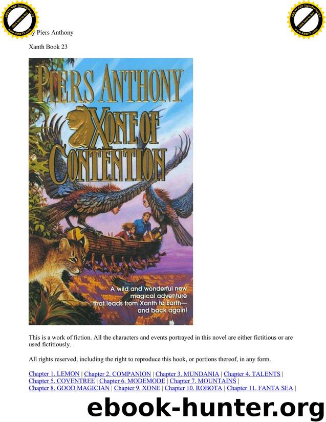 Anthony, Piers - Xanth 23 - Xone of Contention by Anthony Piers