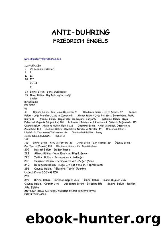 Anti-Duhring by Friedrich Engels