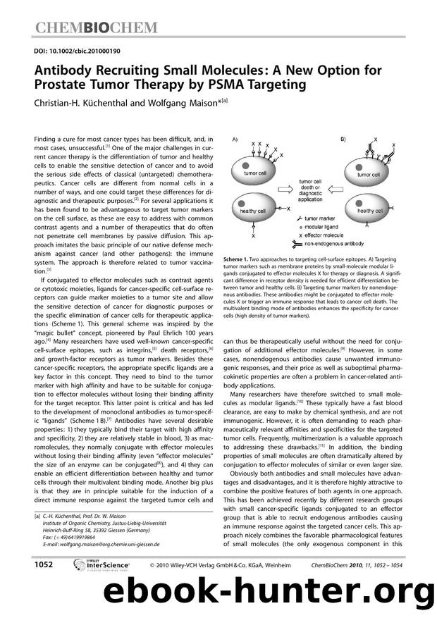 Antibody Recruiting Small Molecules: A New Option for Prostate Tumor Therapy by PSMA Targeting by Unknown