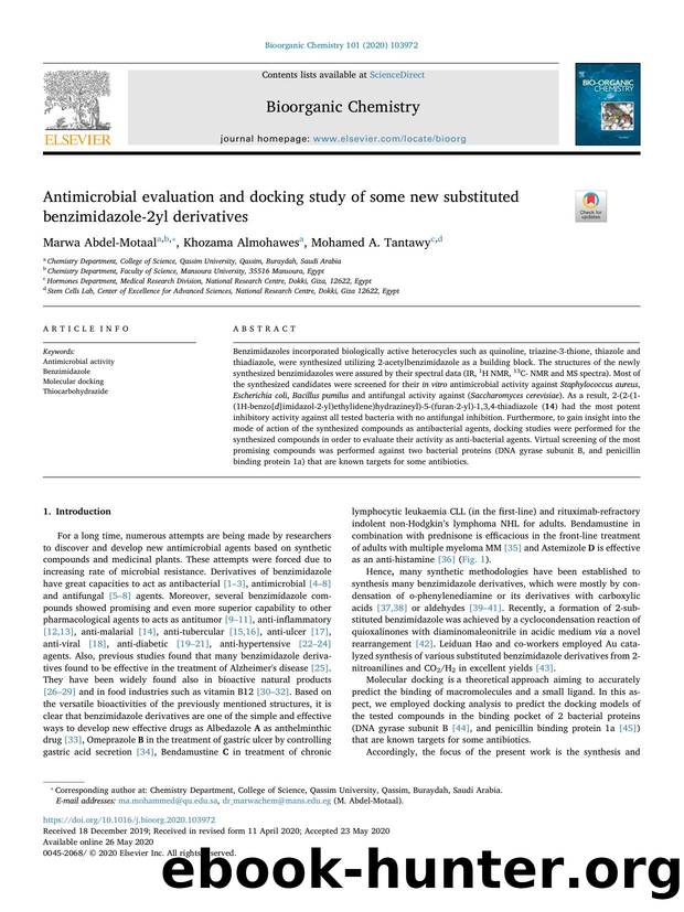 Antimicrobial evaluation and docking study of some new substituted benzimidazole-2yl derivatives by Marwa Abdel-Motaal & Khozama Almohawes & Mohamed A. Tantawy