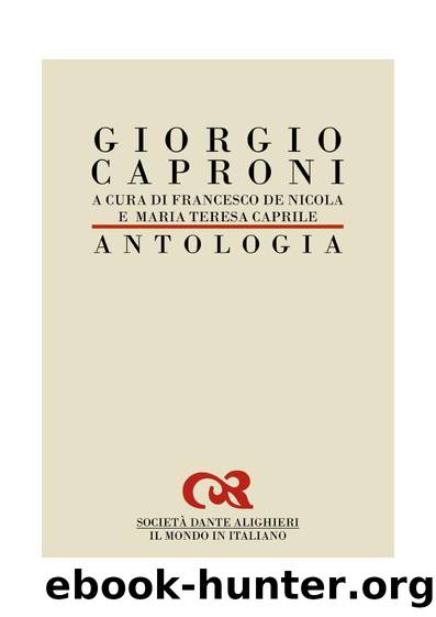 Antologia by Giorgio Caproni