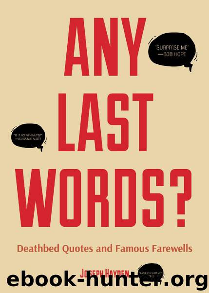 Any Last Words? by Joseph Hayden