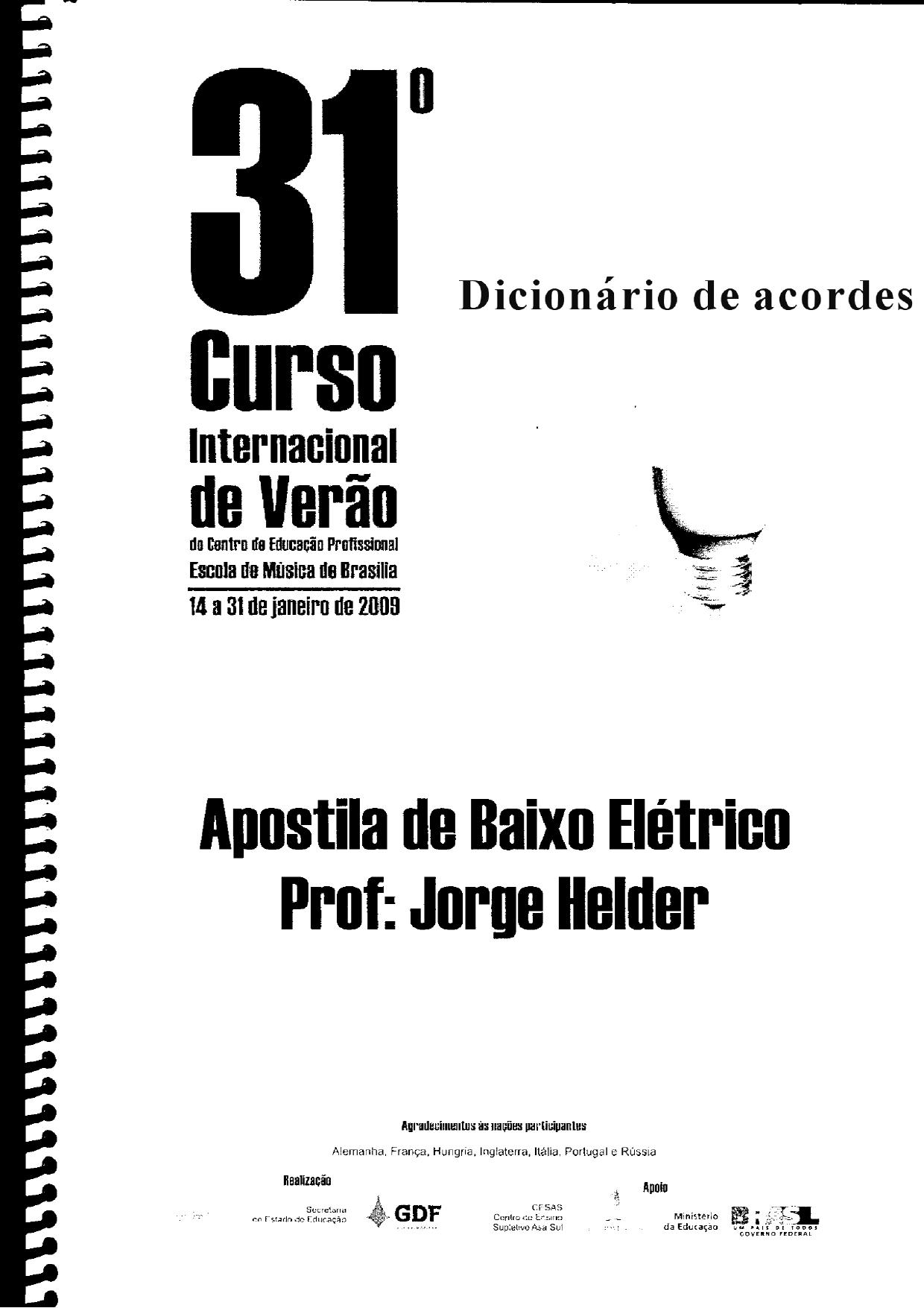 Apostila de Baixo Electrico Chordes by Helder Jorge