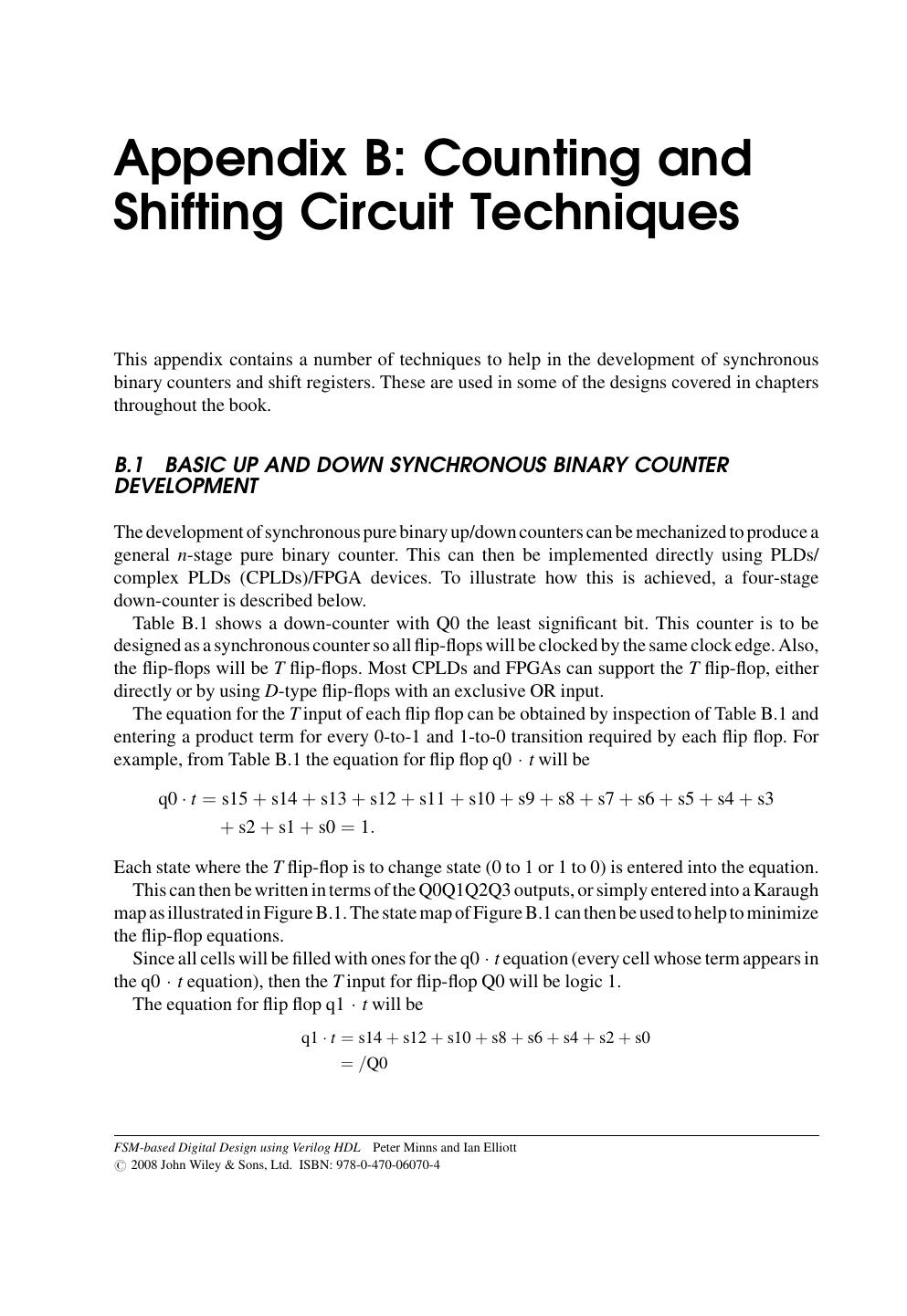 Appendix B: Counting and Shifting Circuit Techniques by Unknown